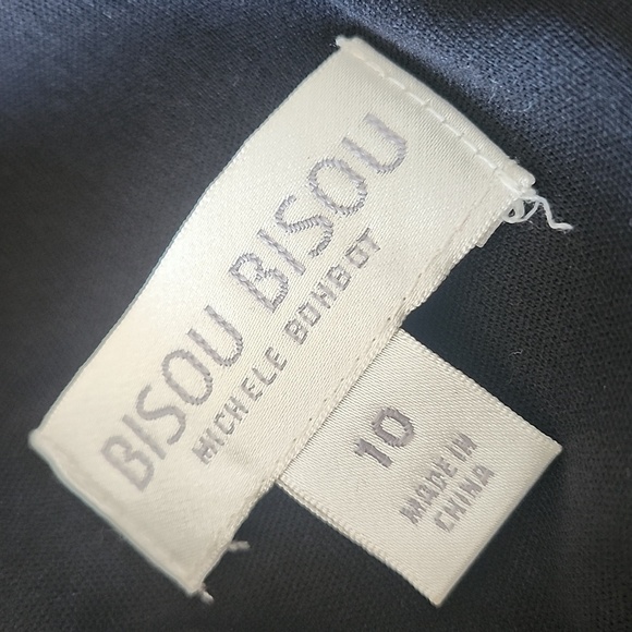 Bisou Bisou Embroidered Halter Dress – Black Red Floral, Size 10 - Picture 7 of 10